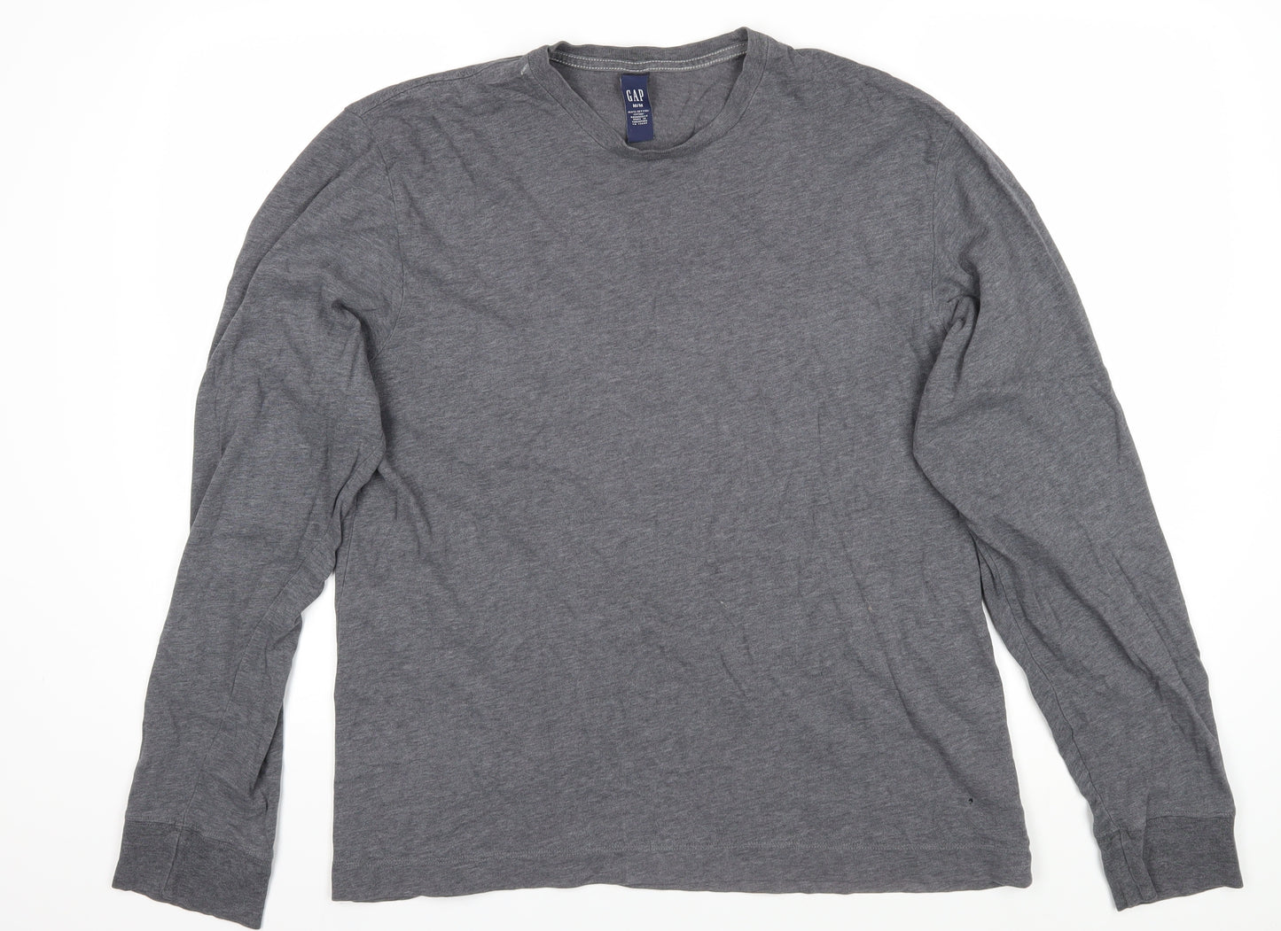 GAP Men's Grey Long Sleeve T-Shirt, Medium