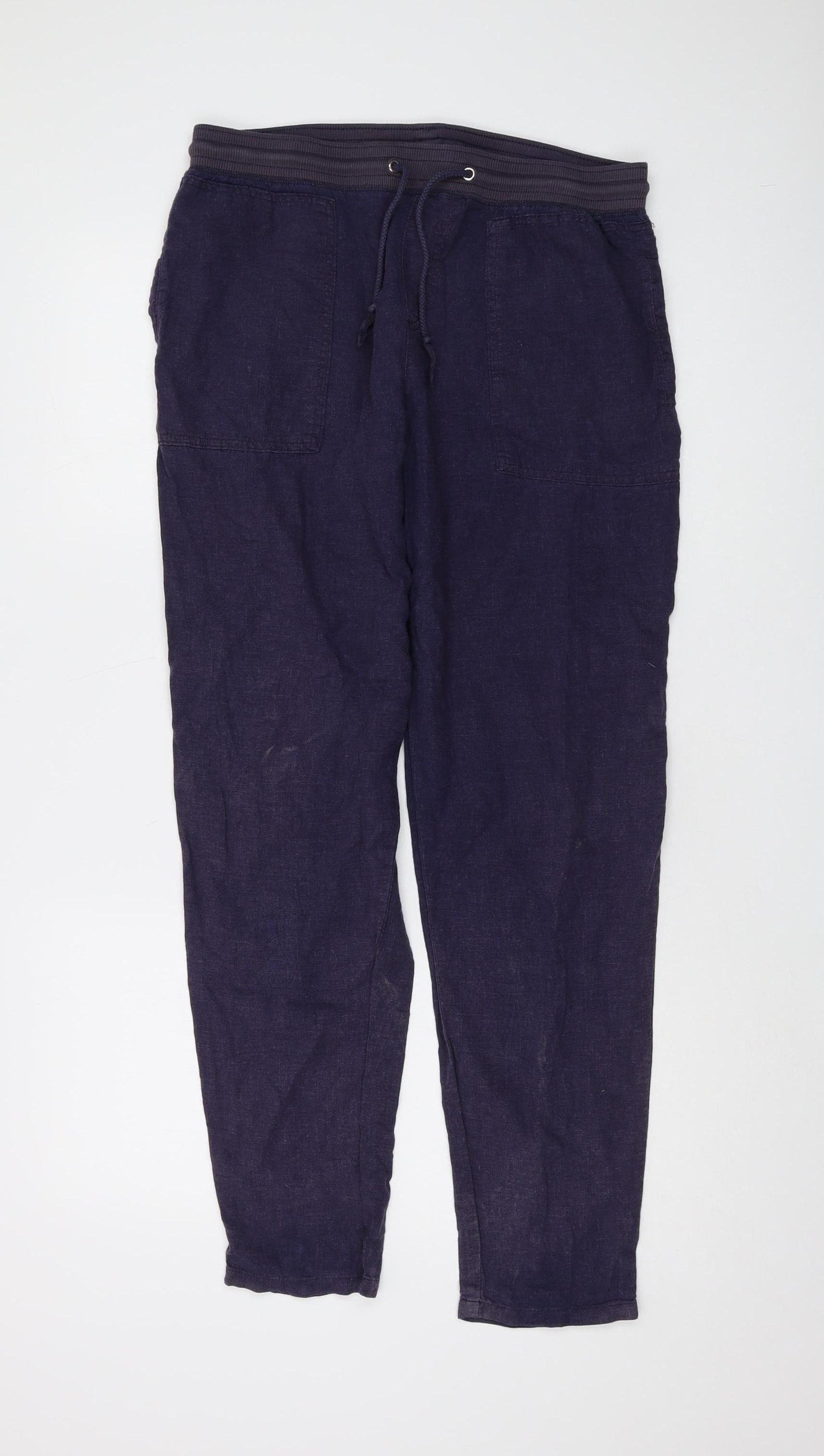 Marks and Spencer Women's Navy Joggers, Size 12