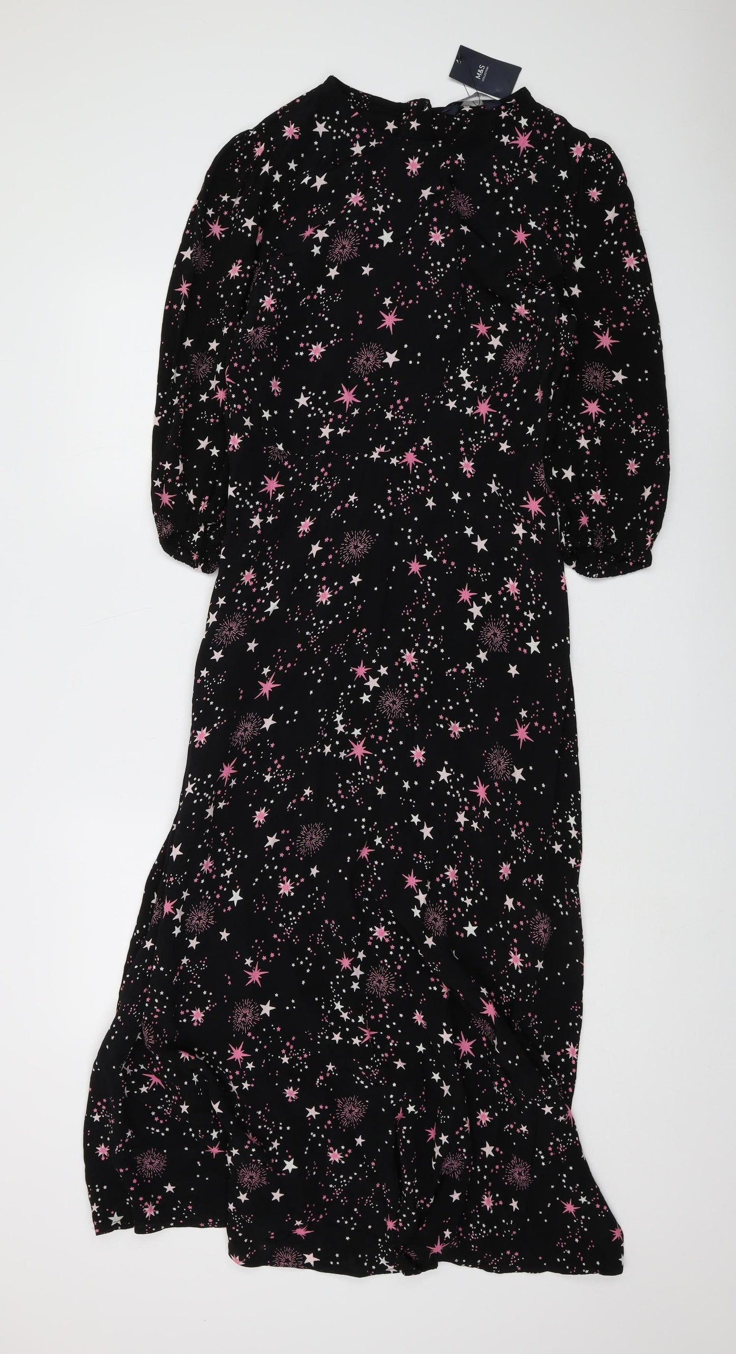 Marks and Spencer Women's Black Star Midi Dress