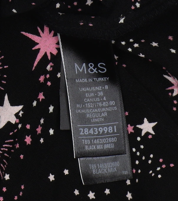 Marks and Spencer Women's Black Star Midi Dress