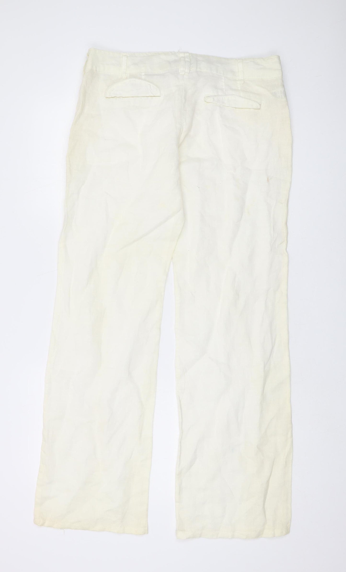 MNG Basics Women’s Ivory Chino Trousers Size 12