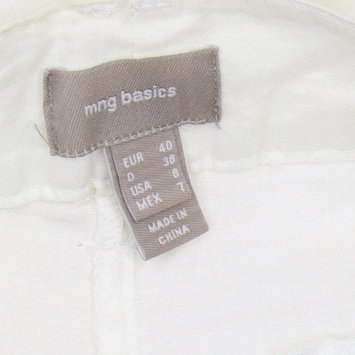 MNG Basics Women’s Ivory Chino Trousers Size 12