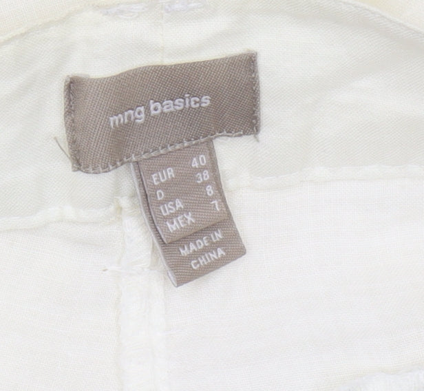 MNG Basics Women’s Ivory Chino Trousers Size 12