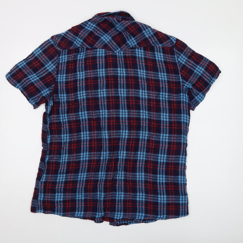 Pull & Bear Men's Multicoloured XL Plaid Shirt