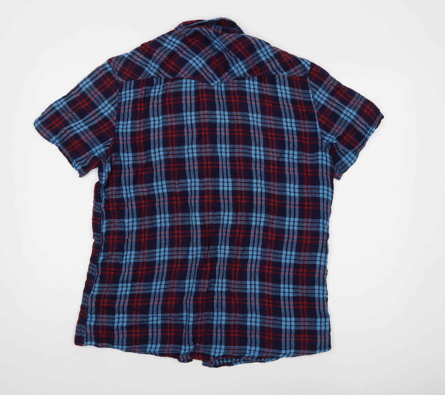 Pull & Bear Men's Multicoloured XL Plaid Shirt