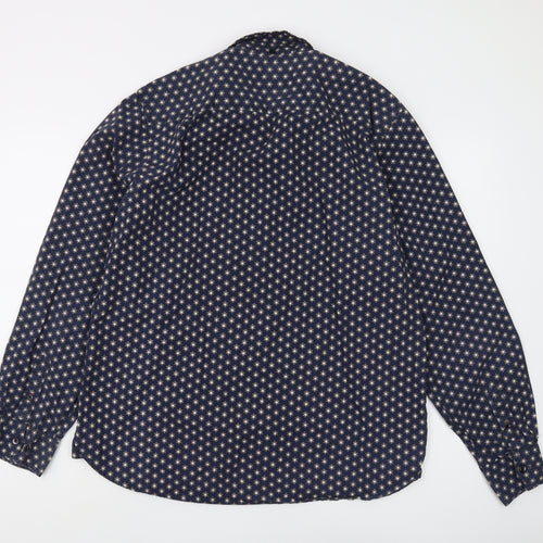 John Lewis Men's Blue Geometric Shirt XL