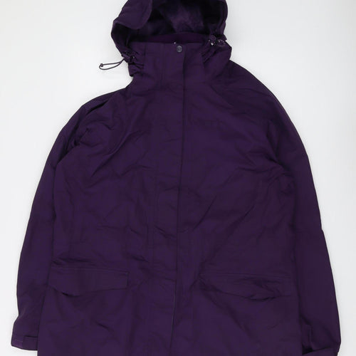 Mountain Warehouse Women's Purple Waterproof Parka Size 18