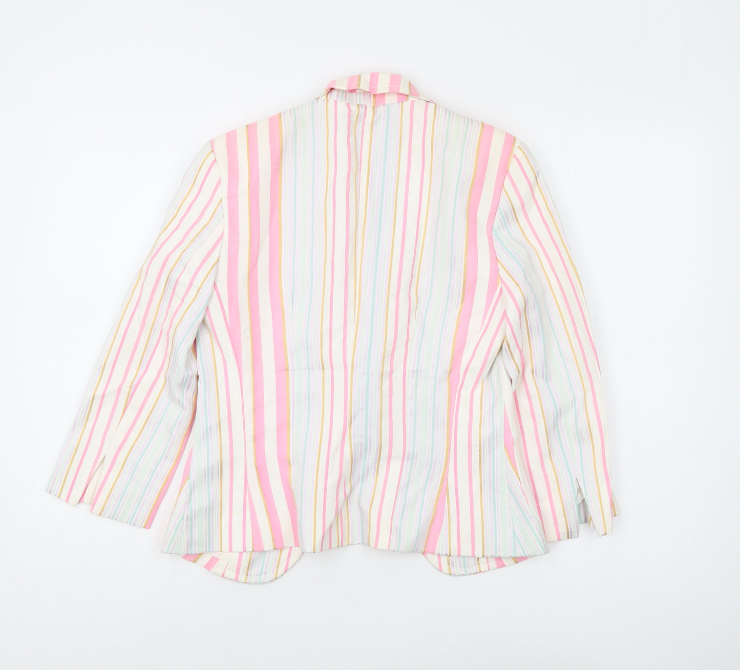 Zara Women Multicoloured Striped Blazer Size 7