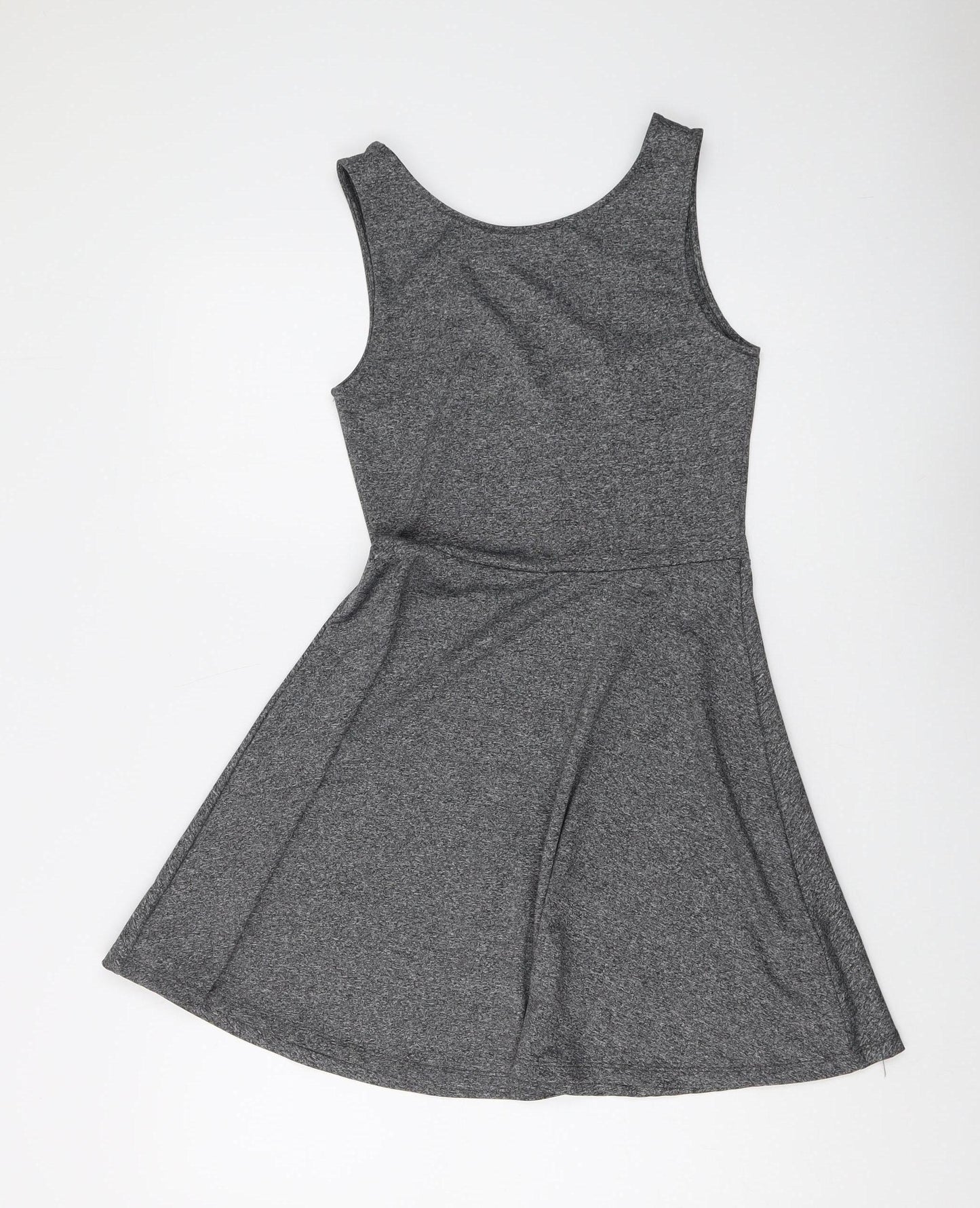 ZARA Women's Grey Fit & Flare Dress Size 10