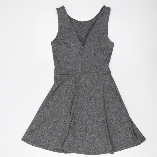 ZARA Women's Grey Fit & Flare Dress Size 10