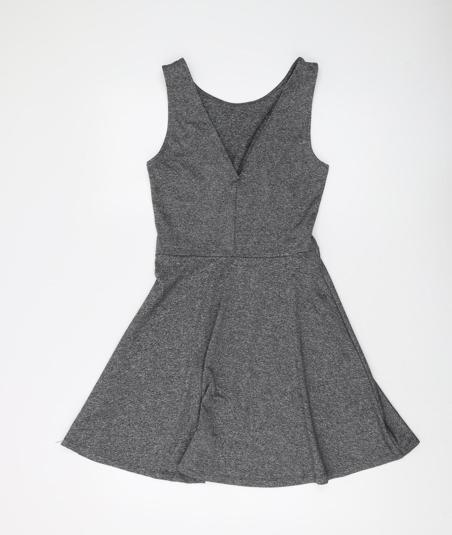 ZARA Women's Grey Fit & Flare Dress Size 10