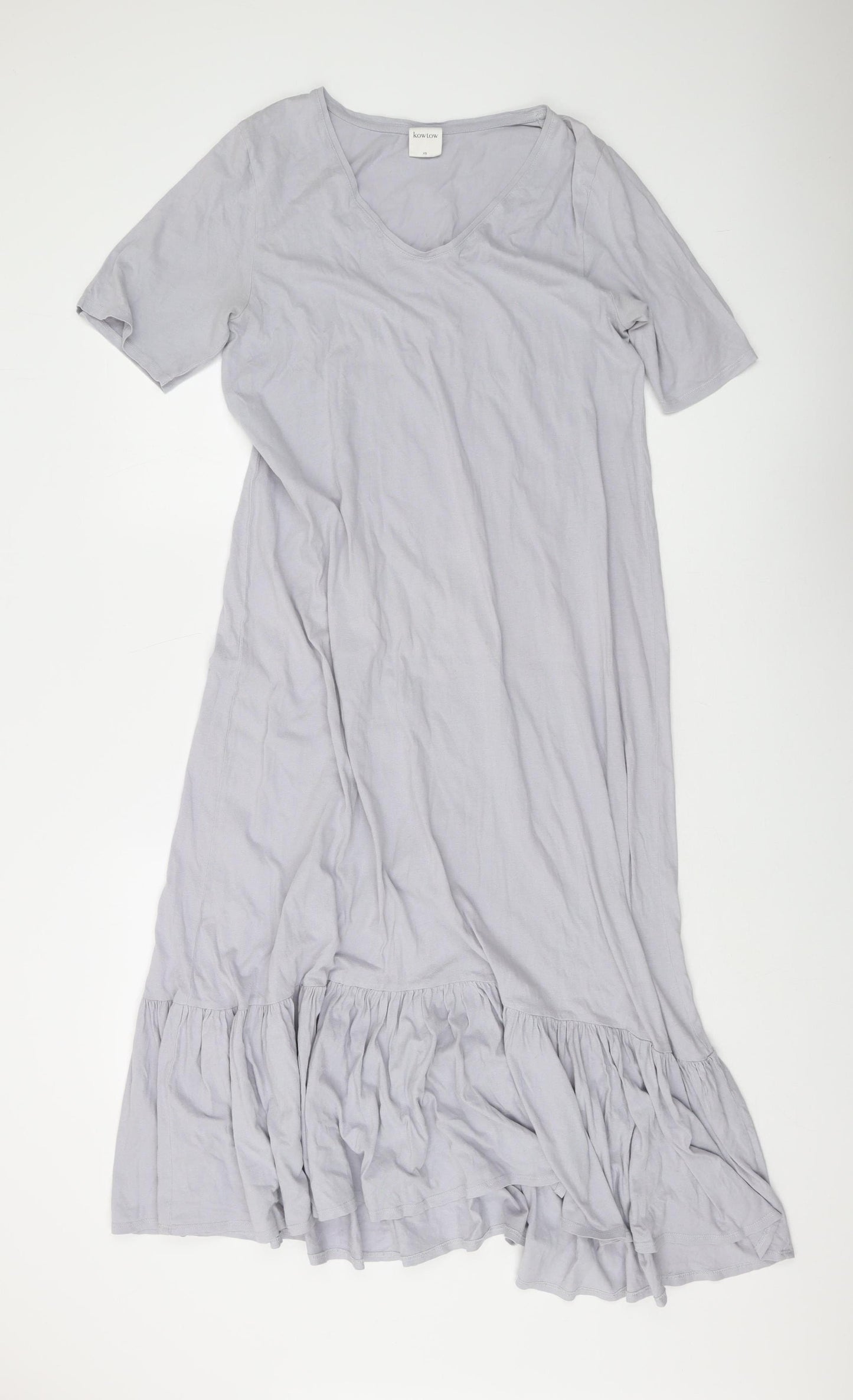 Kowtow Women's Grey Midi T-Shirt Dress XS