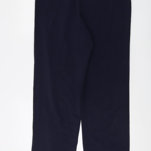 EWM Women's Blue Straight Trousers Size 14