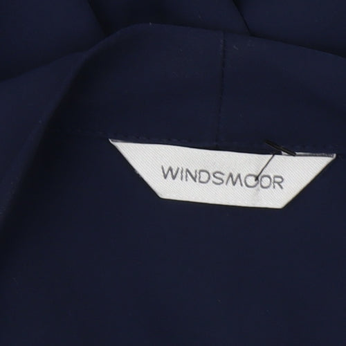 Windsmoor Women's Blue Wrap Blouse Size 12 for Business & Casual