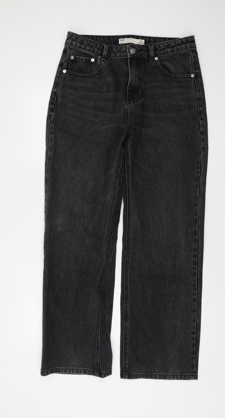 ASOS Men's Black Denim Jeans - Size 28, Dark Wash