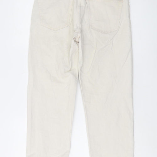 ASOS Men's Ivory Straight Jeans, Regular Fit, Size 28