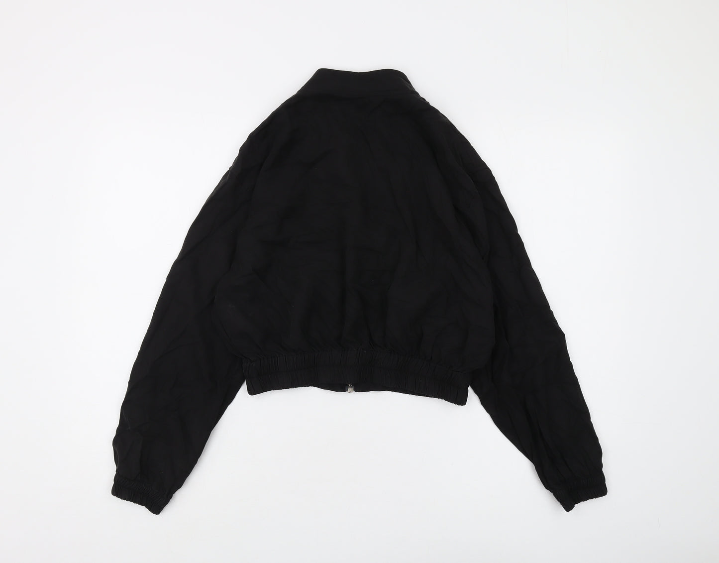 Zara Women's Black Bomber Jacket - Size S