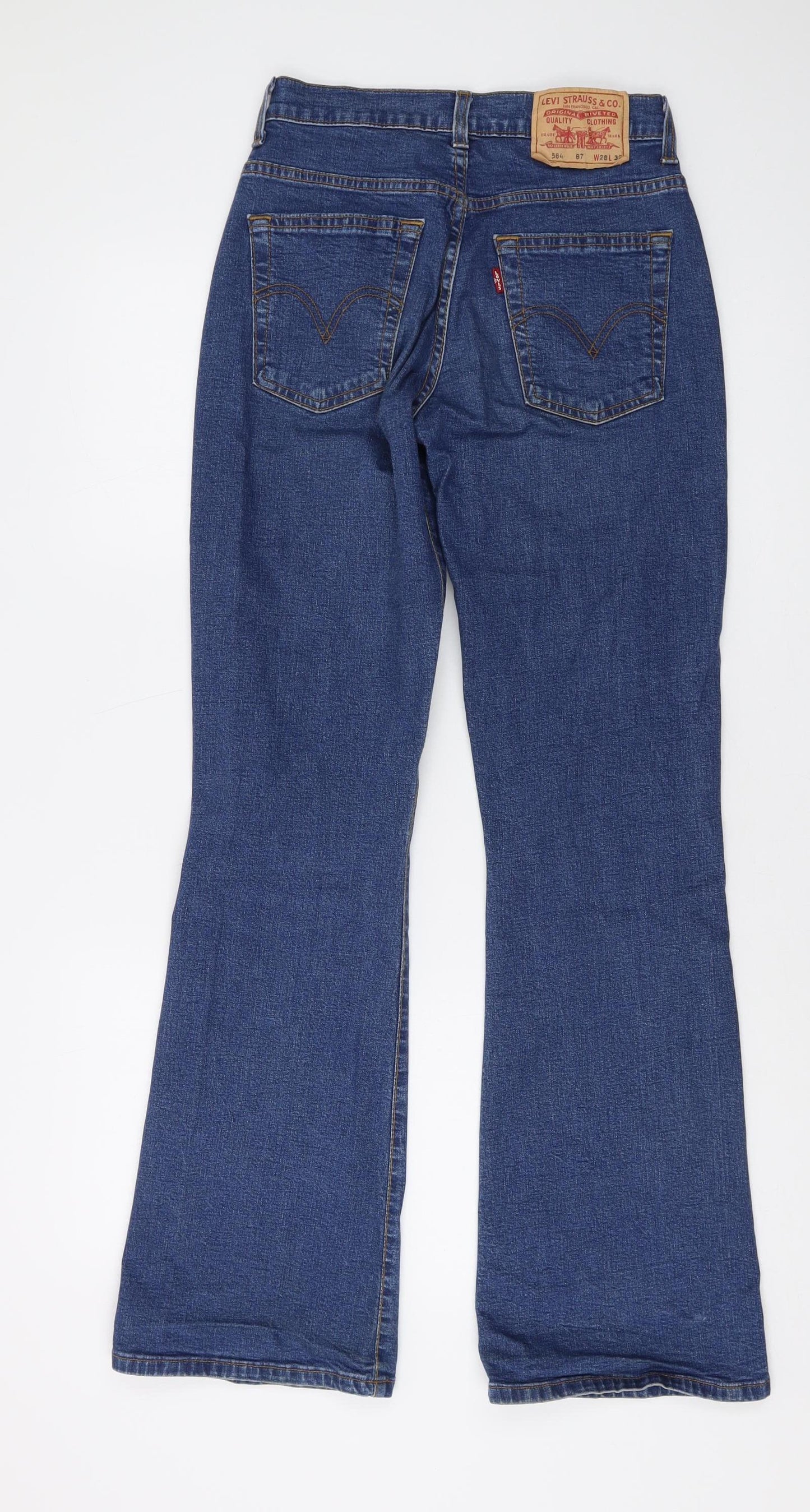 Levi's Women's Blue Straight Jeans Size 12 Regular Fit