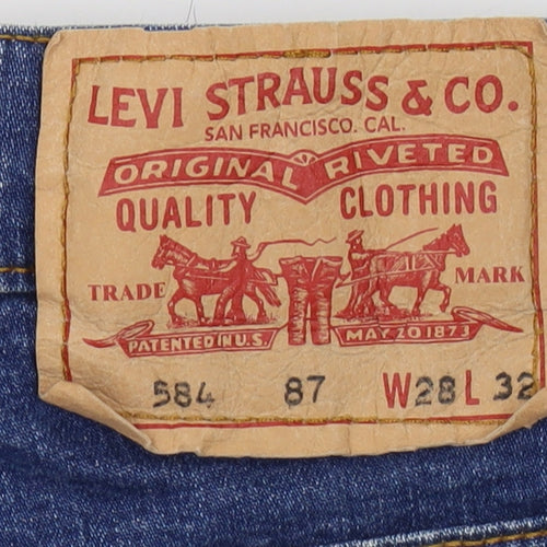 Levi's Women's Blue Straight Jeans Size 12 Regular Fit