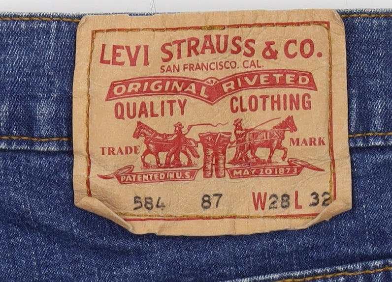 Levi's Women's Blue Straight Jeans Size 12 Regular Fit