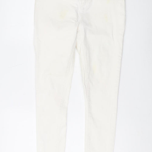 New Look Women's White Skinny Jeans Size 14