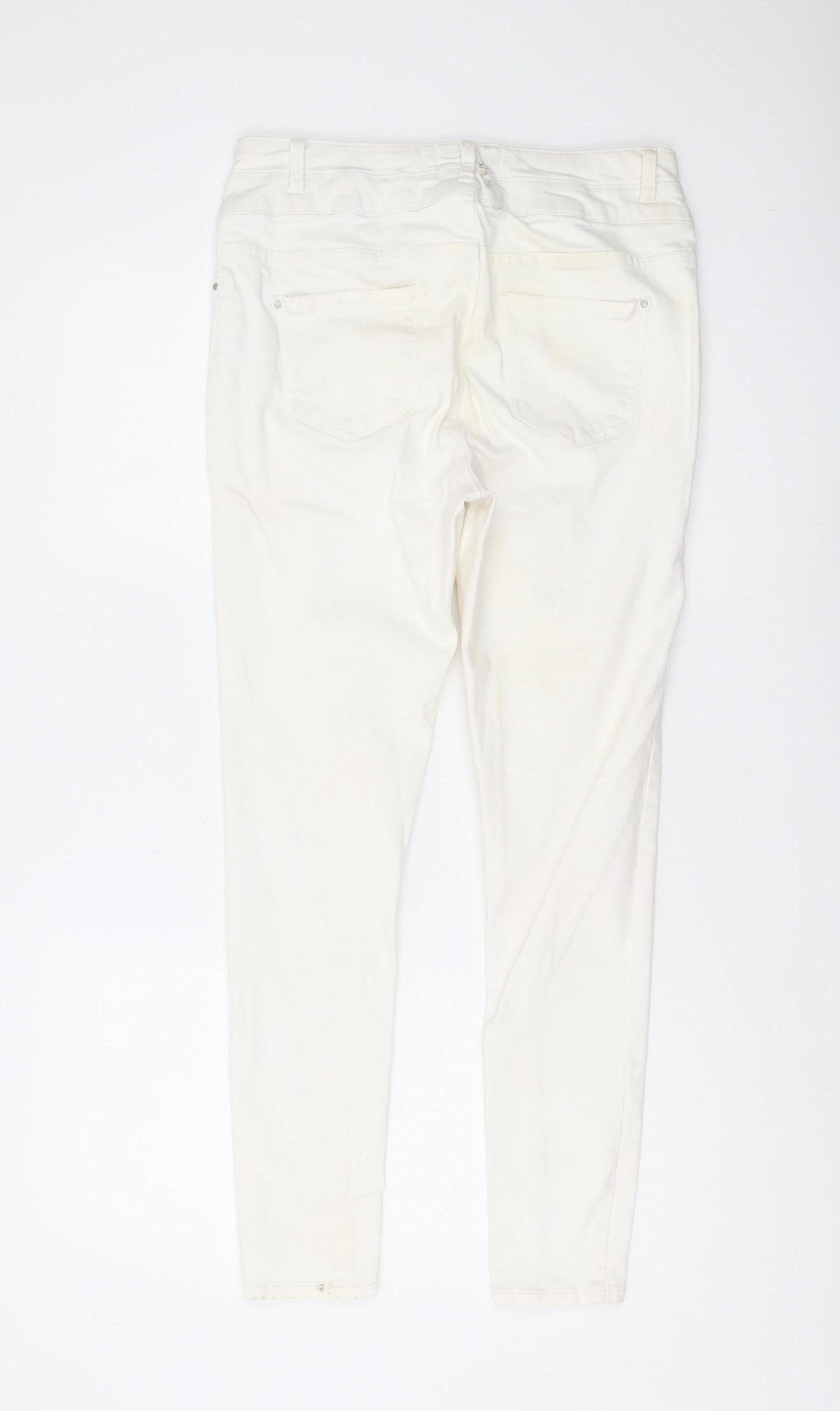 New Look Women's White Skinny Jeans Size 14