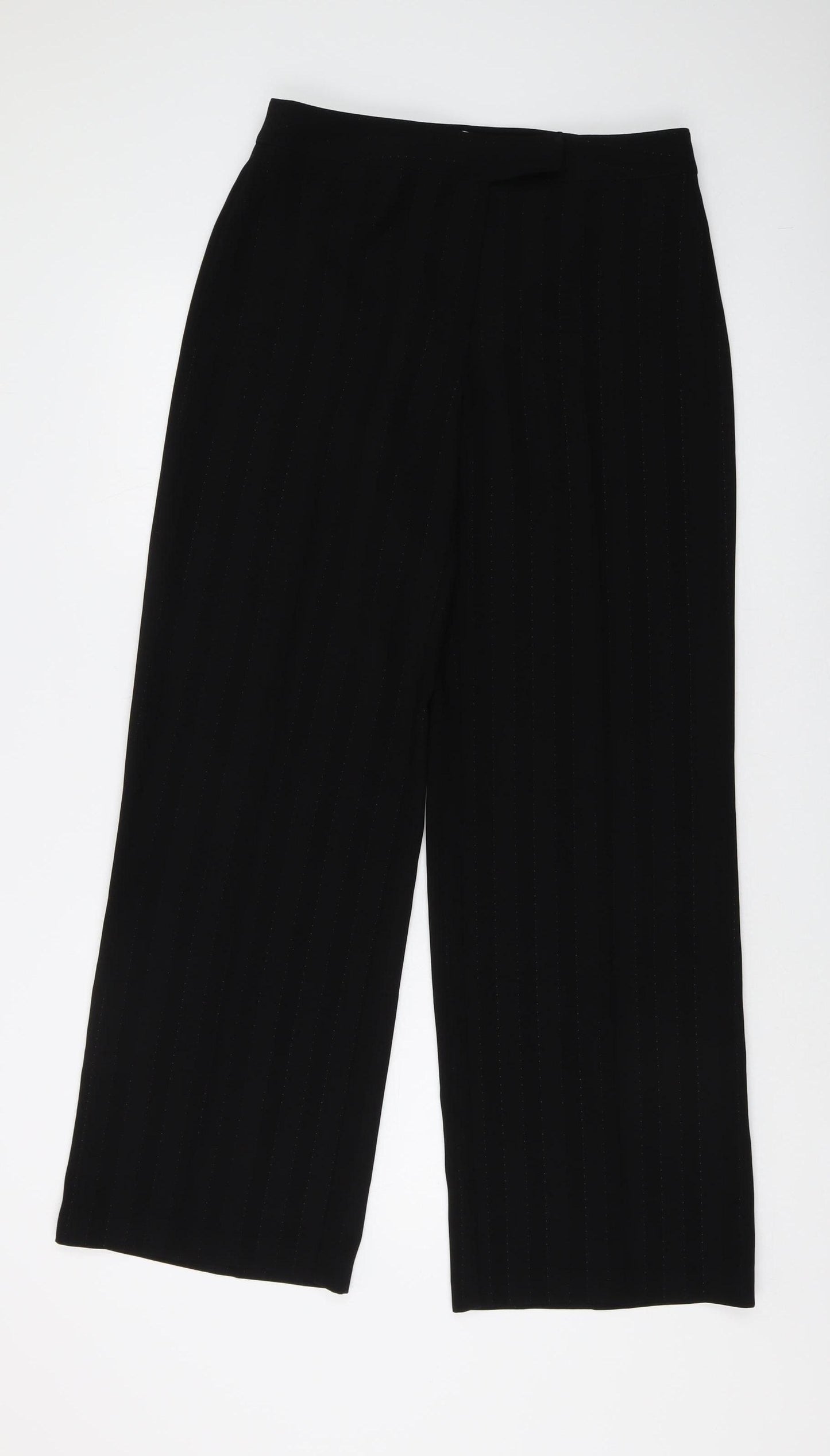 Klass Women's Black Wide-Leg Trousers Size 12