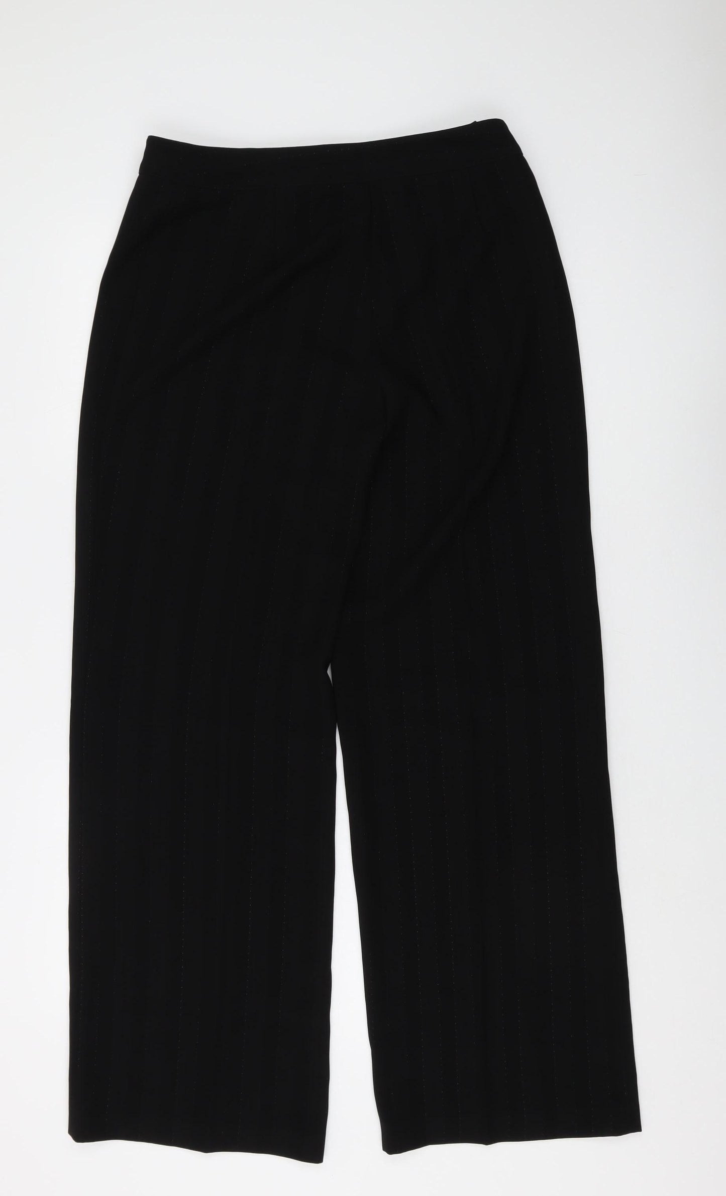 Klass Women's Black Wide-Leg Trousers Size 12