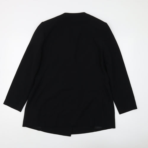 Next Women's Black Double-Breasted Suit Jacket Size 12
