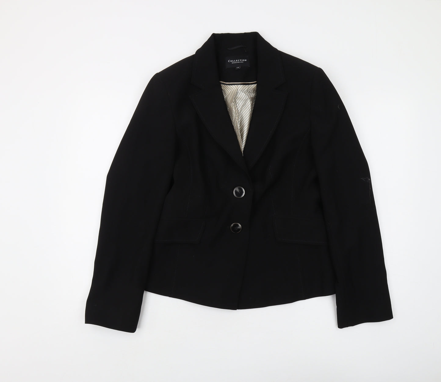 Debenhams Women’s Black Blazer - Size 12, Business Chic