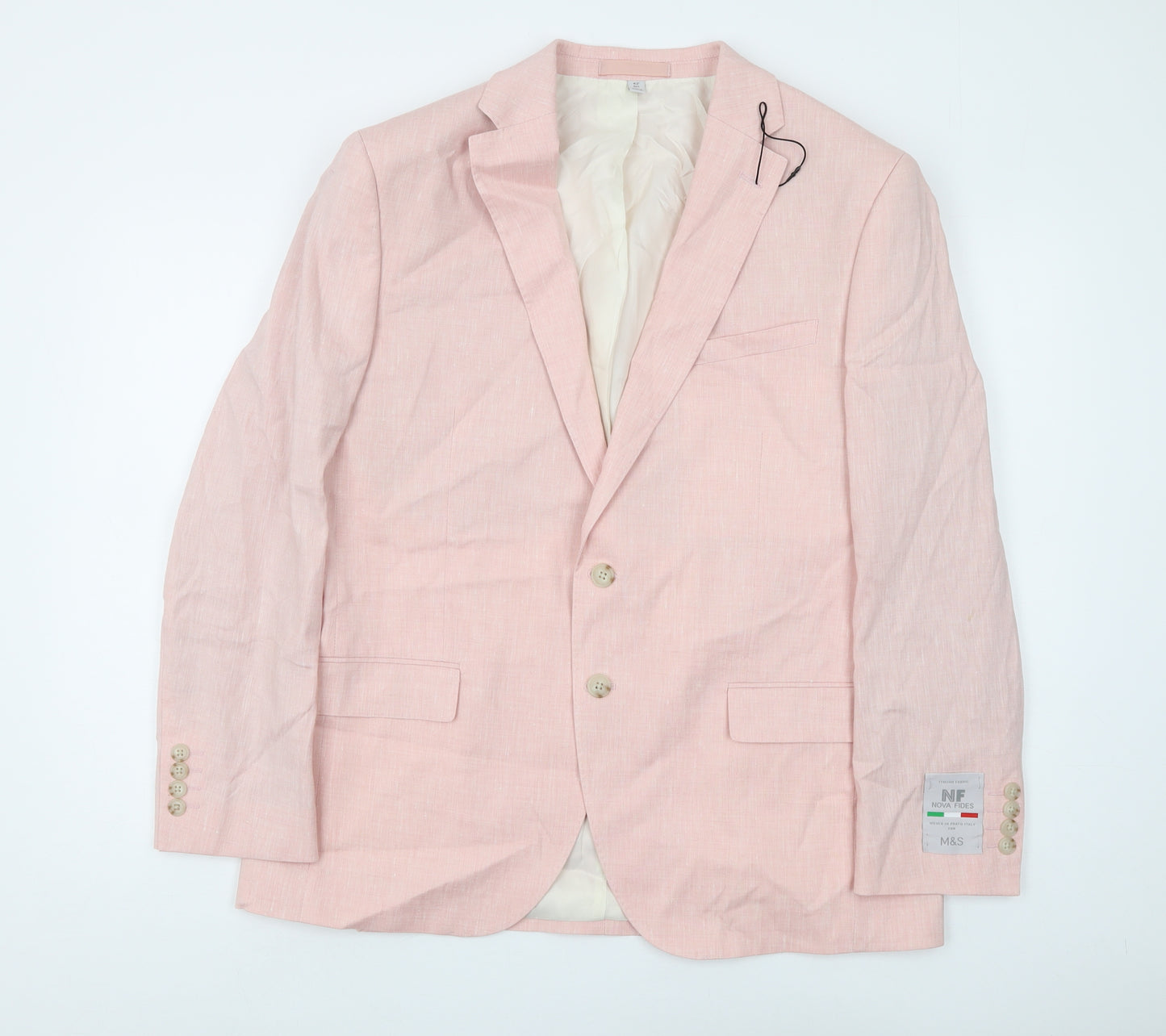 Marks and Spencer Men's Pink 42S Blazer - Smart & Elegant