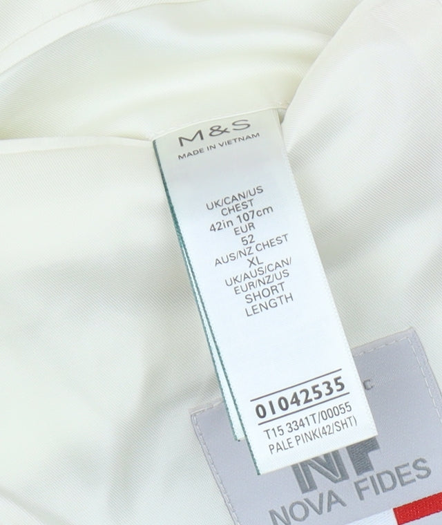 Marks and Spencer Men's Pink 42S Blazer - Smart & Elegant