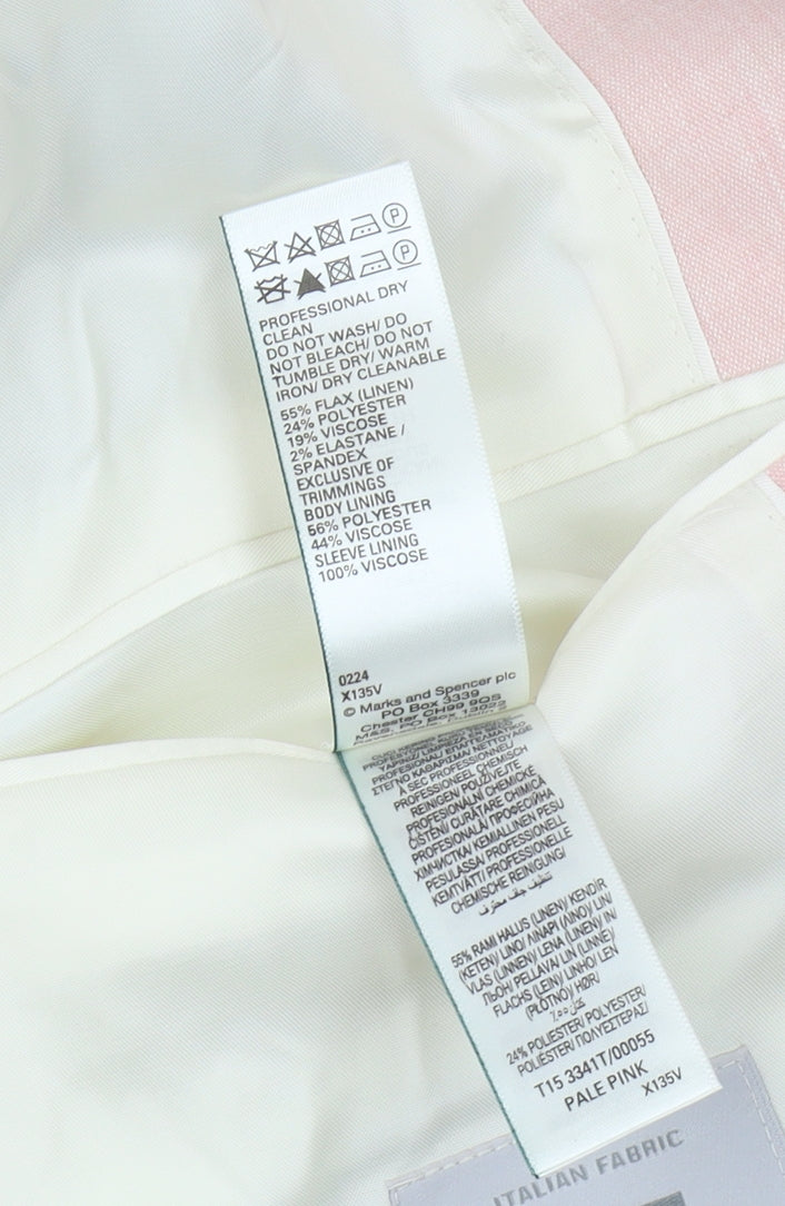 Marks and Spencer Men's Pink 42S Blazer - Smart & Elegant