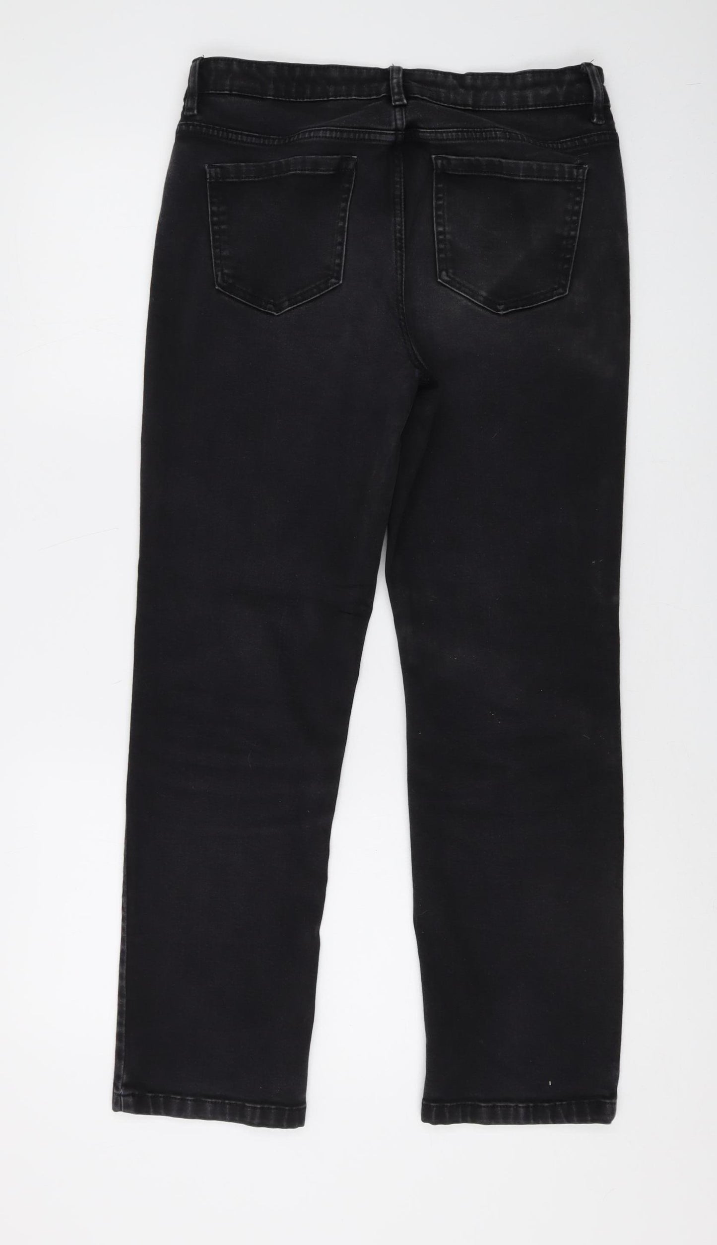 M&S Women's Black Straight Jeans Size 12