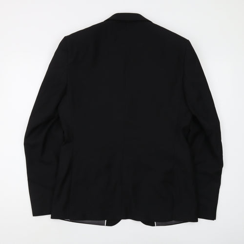 Marks and Spencer Men's Black Blazer M 38 Notch Lapel