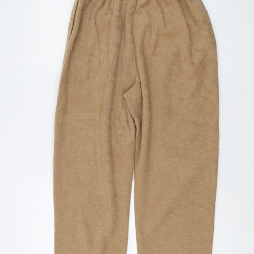 Bonmarché Women's Beige Jogger Trousers, M, Casual Fleece