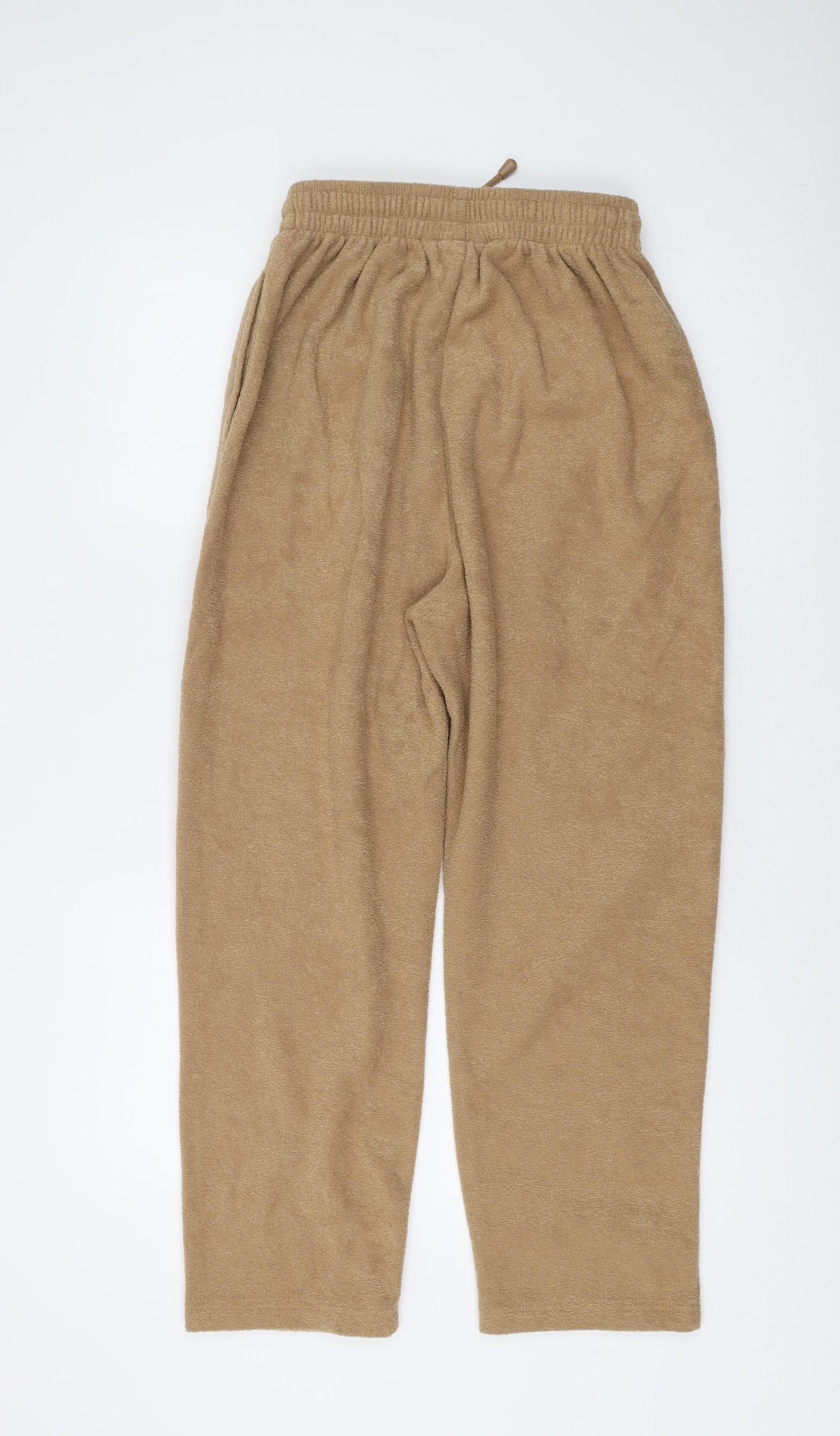 Bonmarché Women's Beige Jogger Trousers, M, Casual Fleece