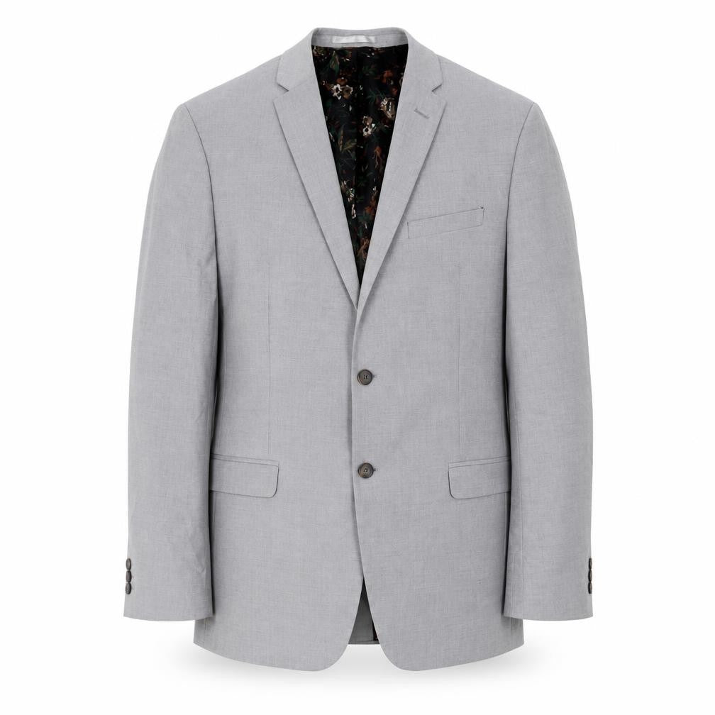 Front view of Limehaus Men's Grey Regular Fit Blazer, size 44R