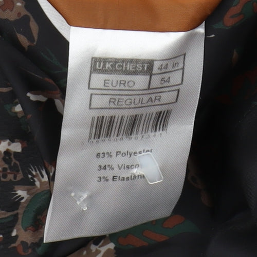 Limehaus Men's Grey Regular Fit Blazer, Size 44R
