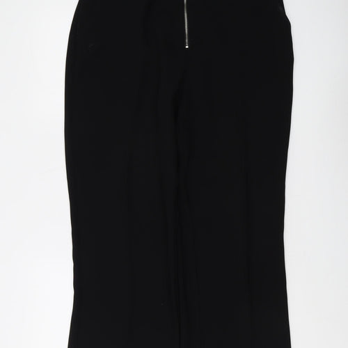 Marks and Spencer Women's Black Straight Trousers Size 14