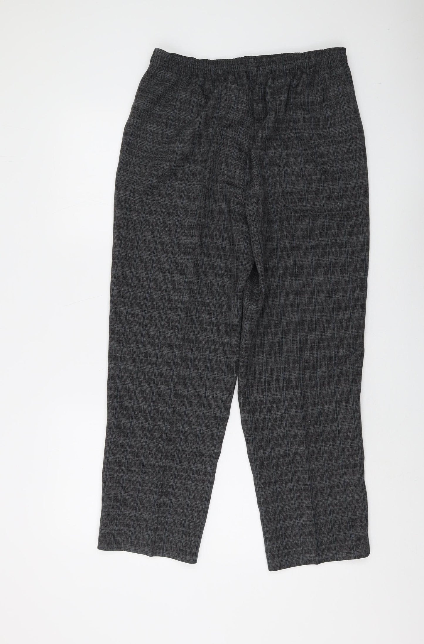 Bm Women's Grey Checked Trousers Size 12