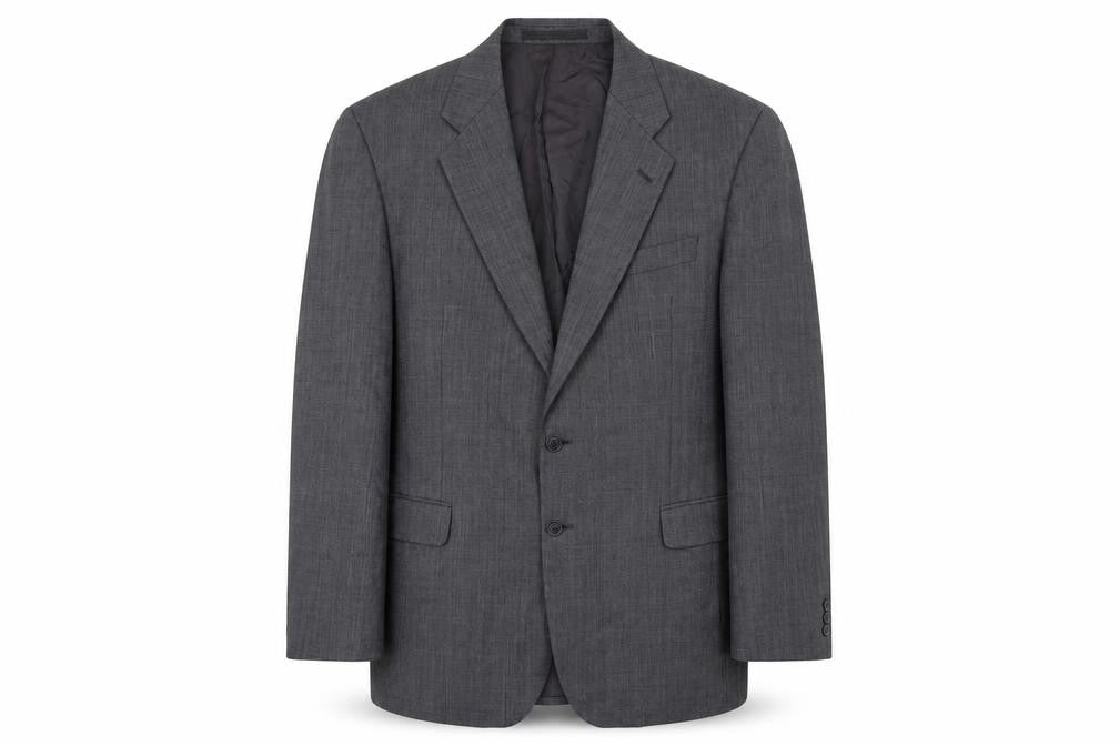 Front view of Marks & Spencer Men's Grey Blazer, size 44L