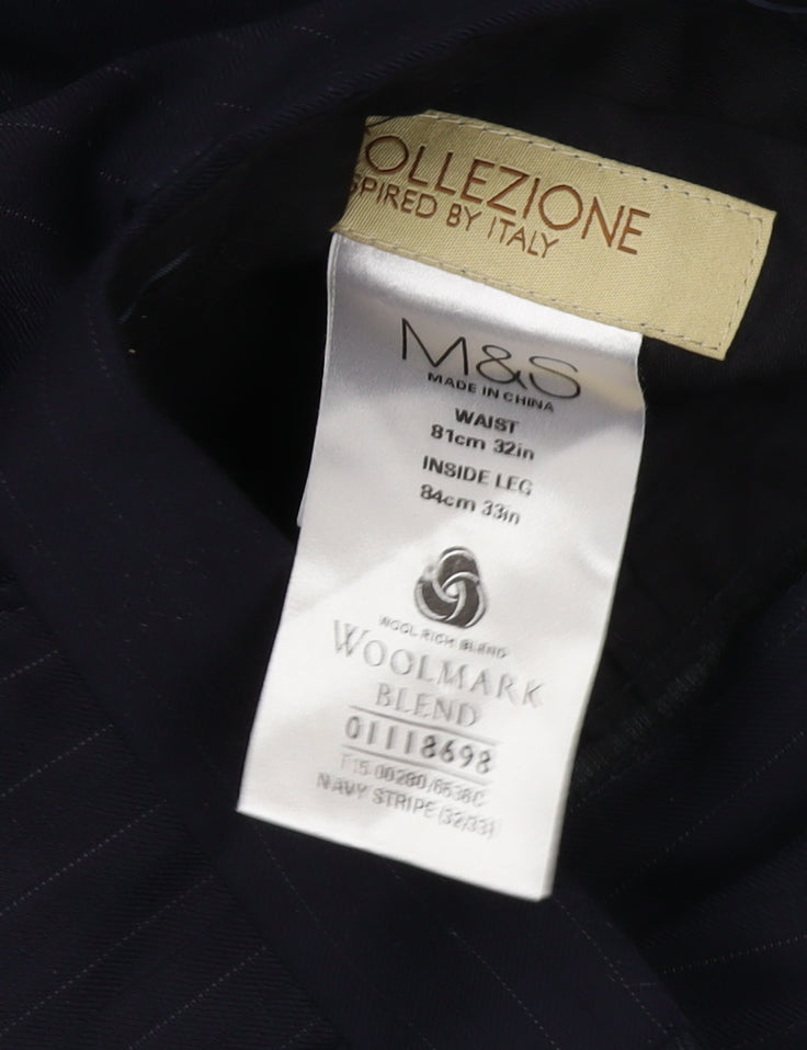 Marks and Spencer Men's Black Dress Pants, M, Formal