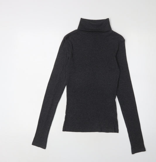 New Look Women's Black Roll Neck Slim Jumper Size 8