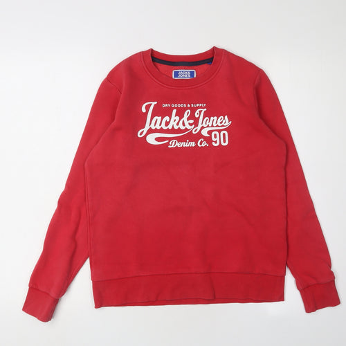 Jack & Jones Boys Red Pullover Sweatshirt, 11-12 Years