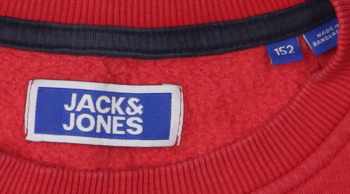 Jack & Jones Boys Red Pullover Sweatshirt, 11-12 Years