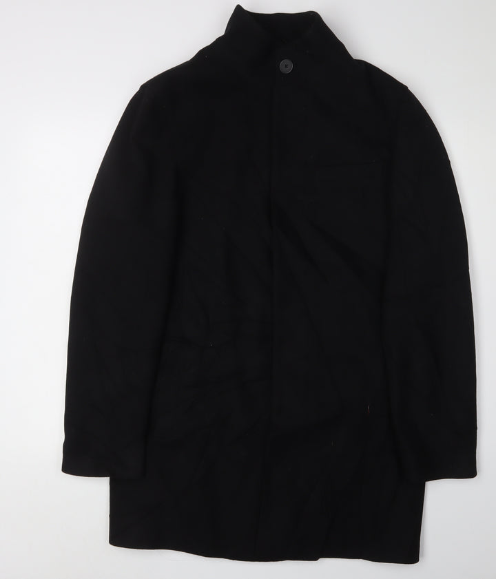 Marks and Spencer Men's Black Overcoat Size S