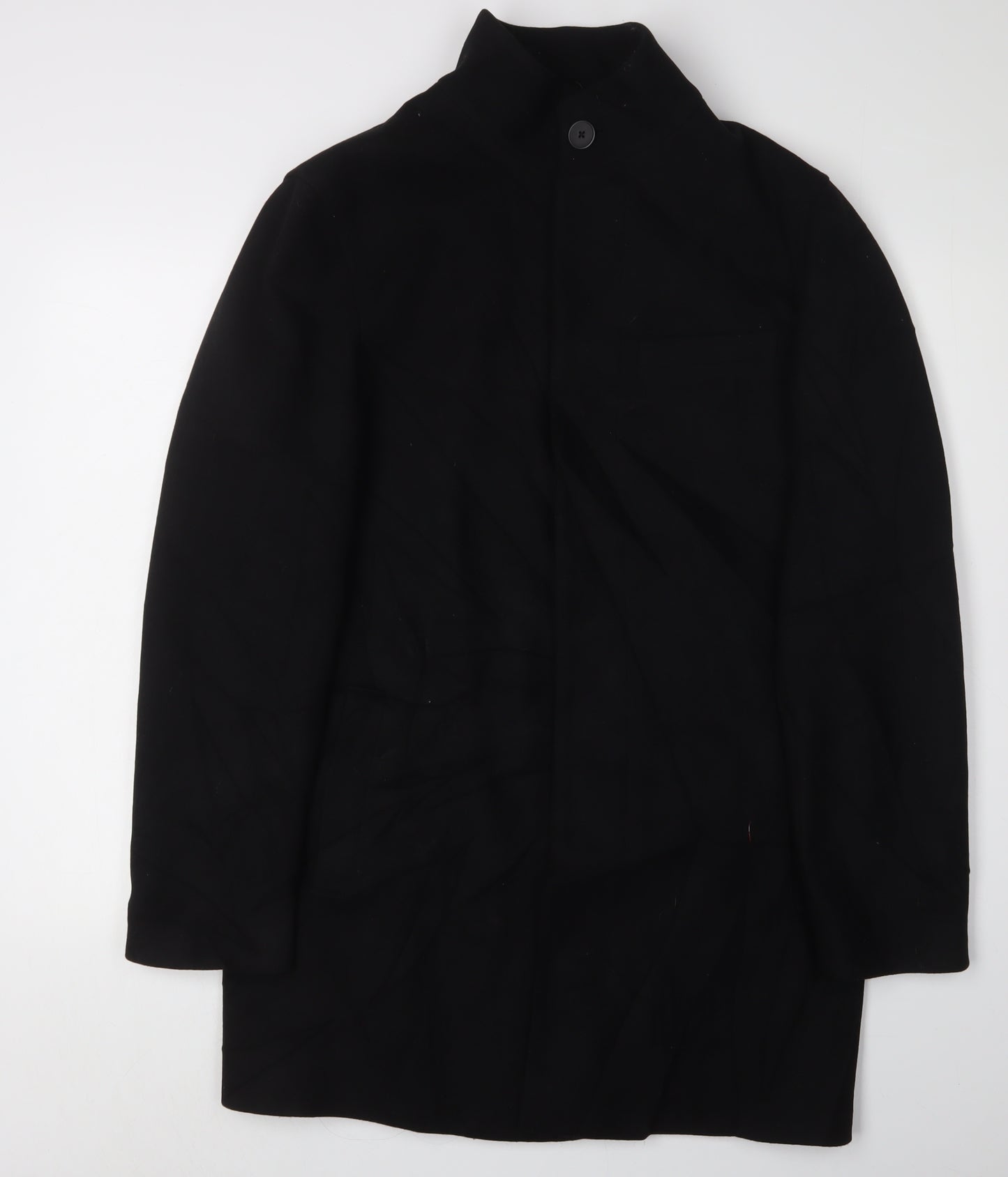 Marks and Spencer Men's Black Overcoat Size S