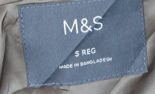 Marks and Spencer Men's Black Overcoat Size S