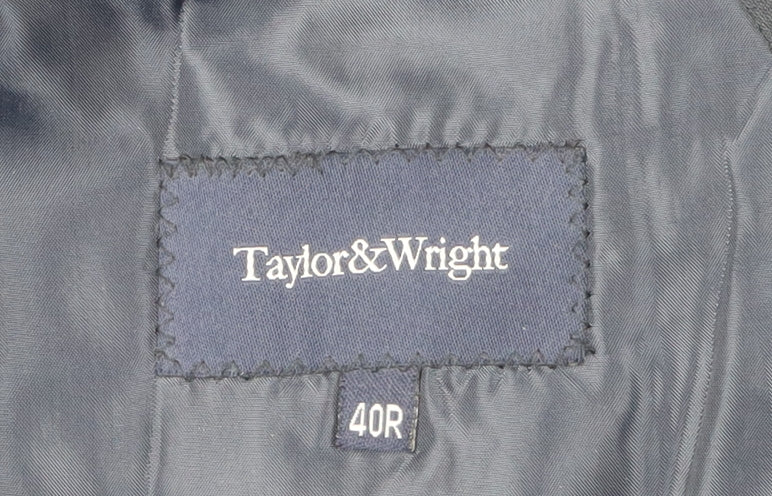 Taylor & Wright Men's Black Blazer, 40R, Regular Fit